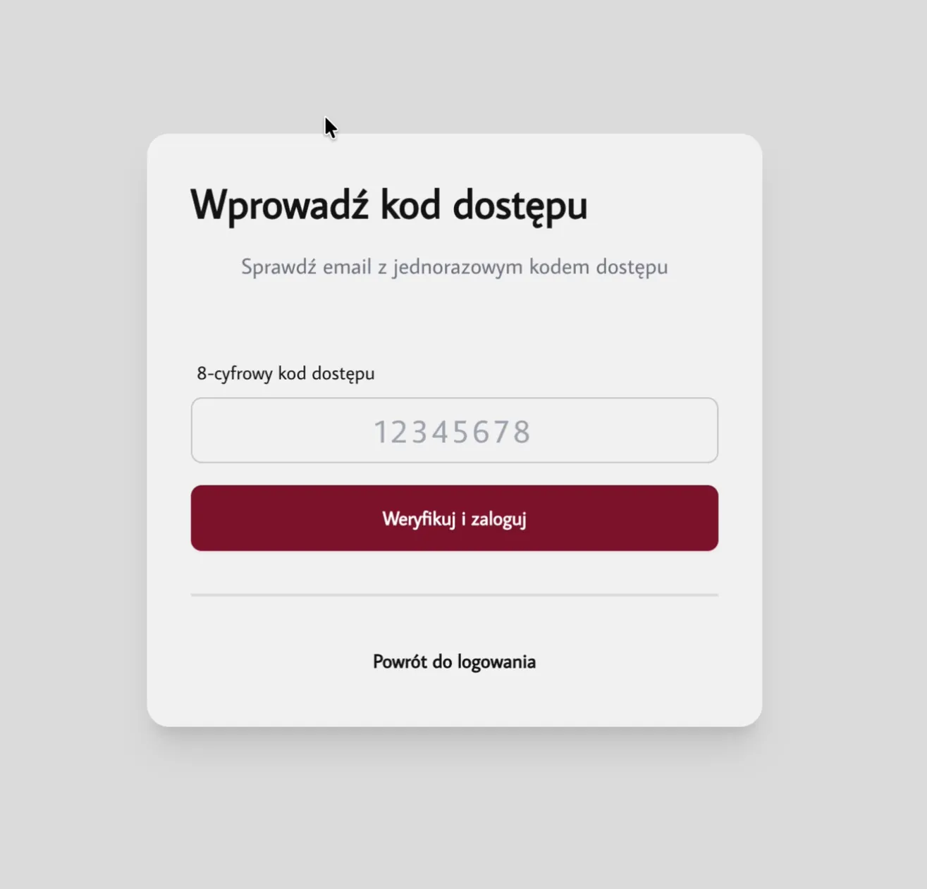 Kod weryfikacyjny