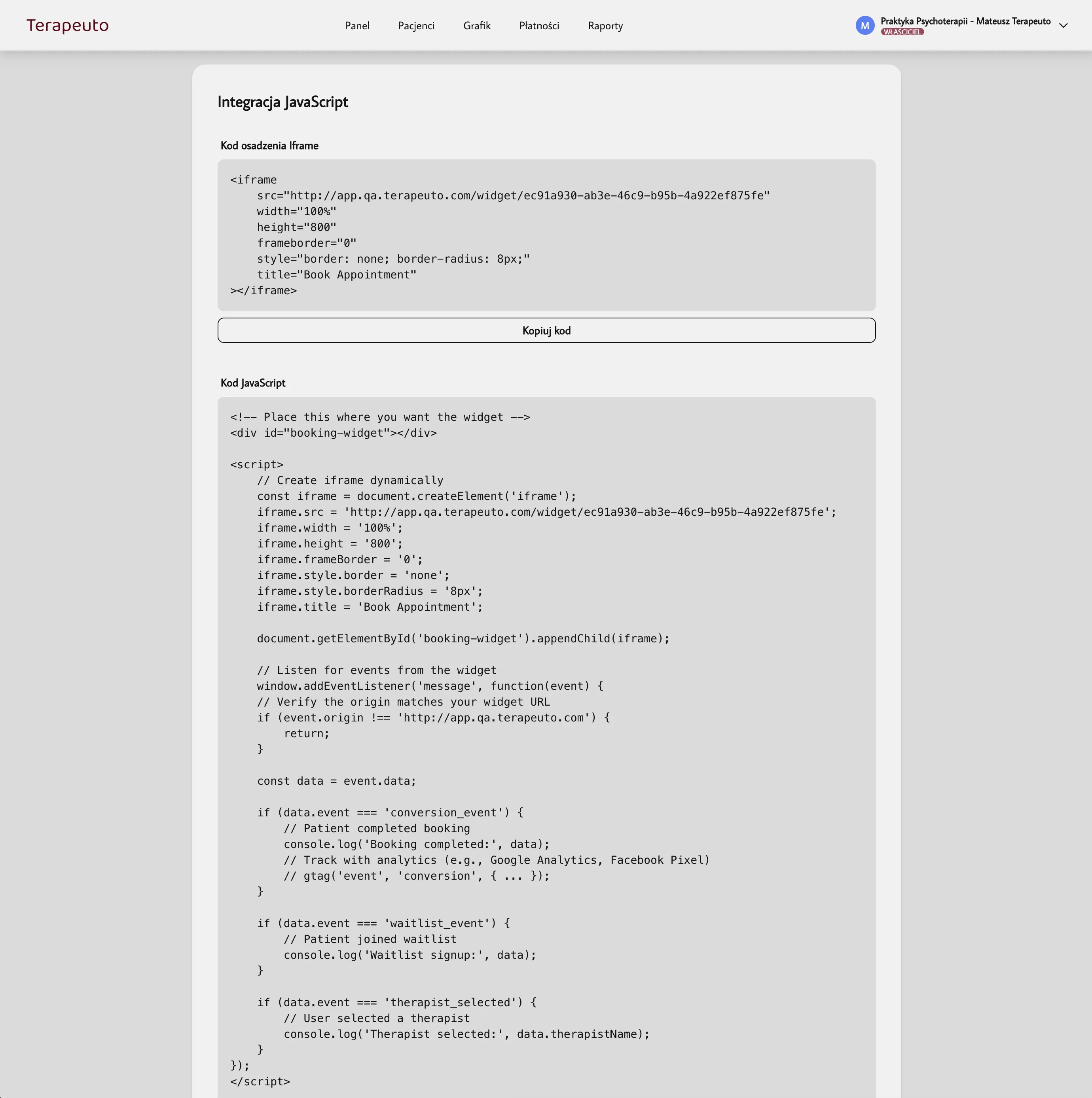 Kody Iframe i JavaScript